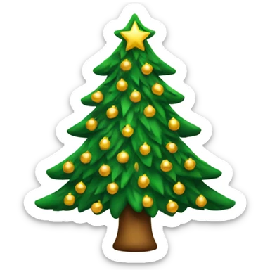 Christmas tree sticker