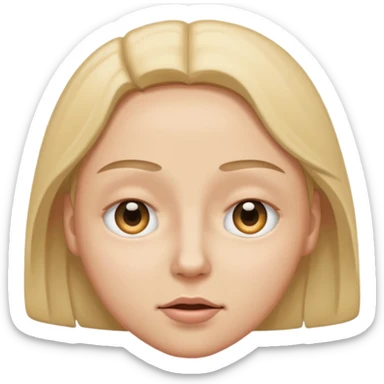 One Eye half closed and another open emoji sticker