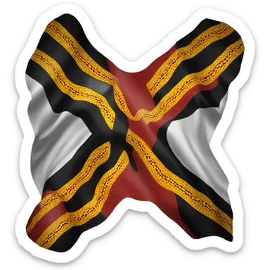Australian Aboriginal flag sticker