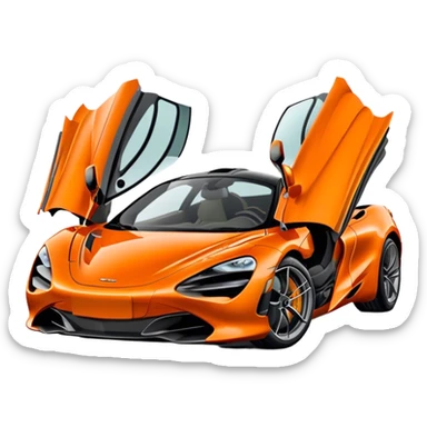 McLaren 720S - McLaren (Model Year: 2021) (Iconic colour: Orange) sticker
