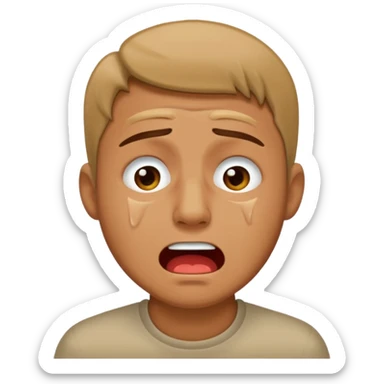 A man crying and mewing 🧏‍♂️ sticker