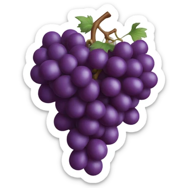 3D Grapes emoji  sticker