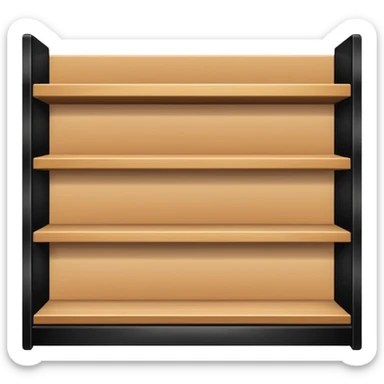 Empty shelf supermarket sticker