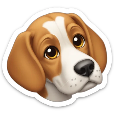 Perro raza Beagle con Mastín sticker