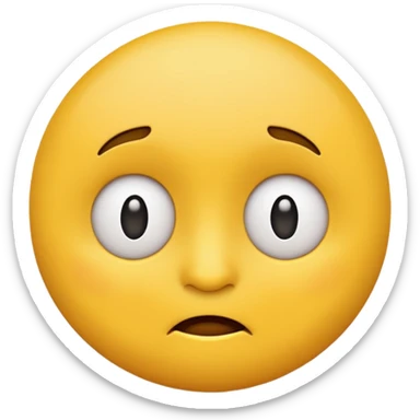 Sarcastic face emoji sticker