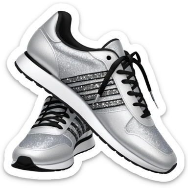 glitter running shoes no brand sticker