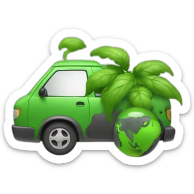 Loves carbon emissions sticker