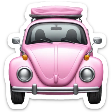 volkswagen bug pink cute sticker