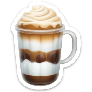 Iced coffee with cold foam sticker