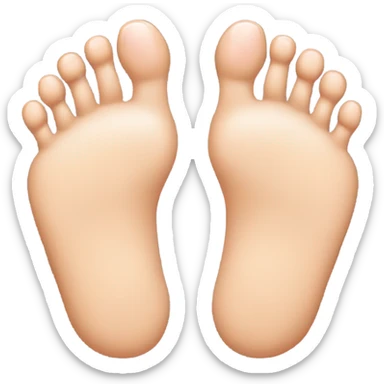 Foot with only 4 toes the baby toe should be missing sticker