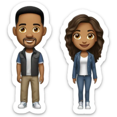 jada and will smith sticker