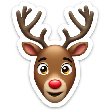 Rudolph, the rednosed reindeer sticker
