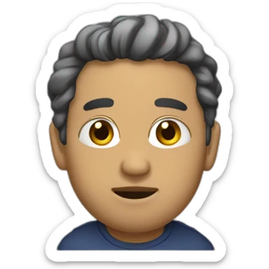 persona gorda dibujito sticker