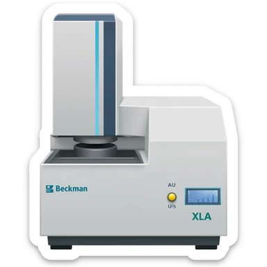 beckman AUC xla analytical ultracentrifuge sticker