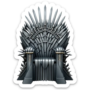 Iron throne made of swords from Game of Thrones sticker