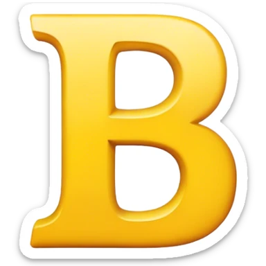 Letter B sticker