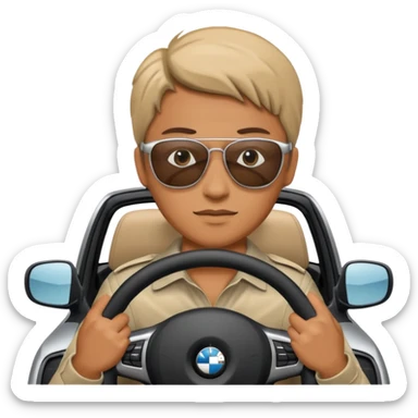 Azerbaijanian driving bmw car  sticker