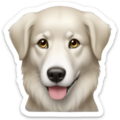Black Golden retriever Siberian husky mix sticker