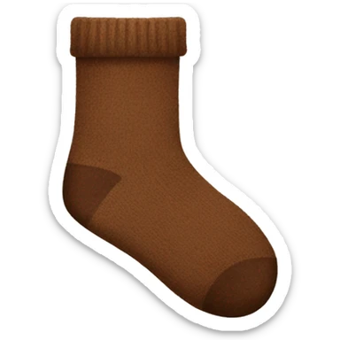 Brown socks  sticker
