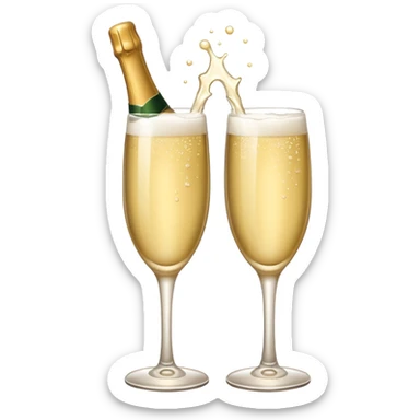 champagne sticker