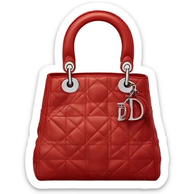 Red dior bag sticker