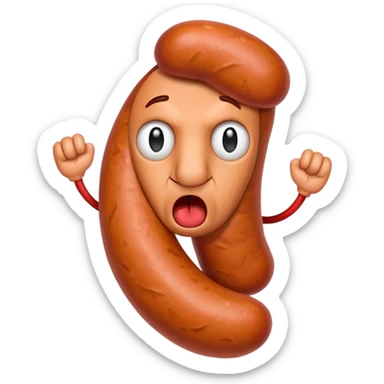 Furious sausage sticker