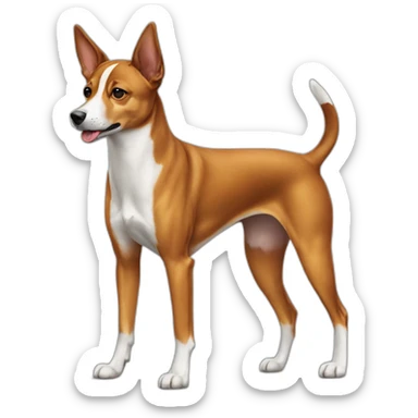 dog basenji full-height sticker