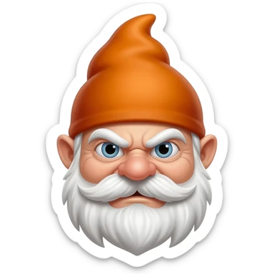 Fierce gnome emoji sticker