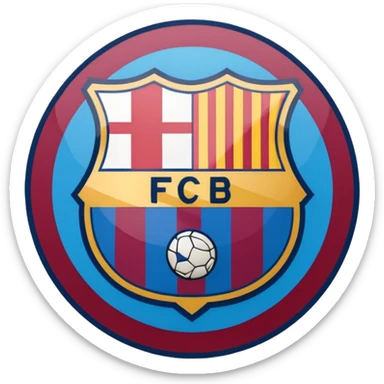 Barcelona football club logo (more accurate) sticker
