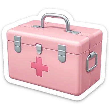 Pastel Pink medical box sticker