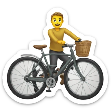 Maçon suis vélo  sticker