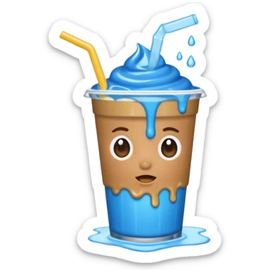 dronkey drinking slush sticker