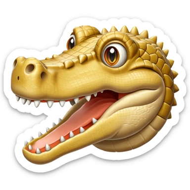 Beige crocs- Just one sticker