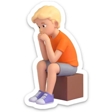 single thinking children sticker
