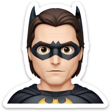christian bale batman sticker