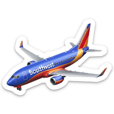 Southwest Airlines Boeing 737-800 (Heart One livery) sticker