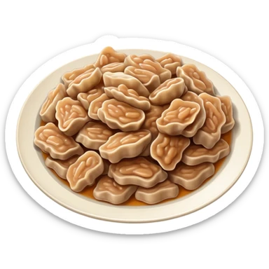 Plate of chitterlings sticker