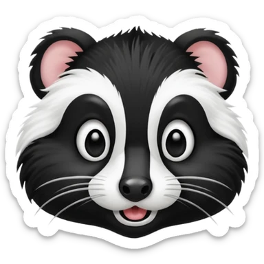 SKUNK HOLDING HIS NOSE sticker