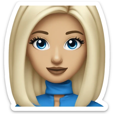 blonde kylie jenner with blue eyes sticker