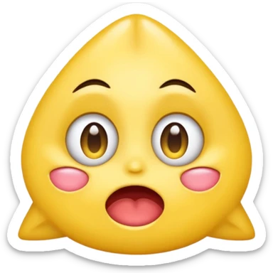 A emoji drooling with star eyes sticker