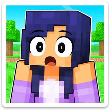 Change the expression to surprised with round eyes and open mouth, keep the style and character the same, only modify eyes and mouth. sticker