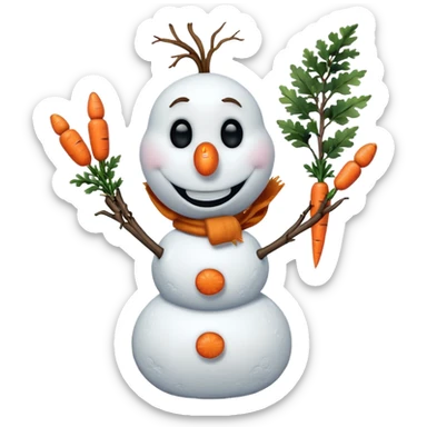 Olaf from the Frozen movie sticker