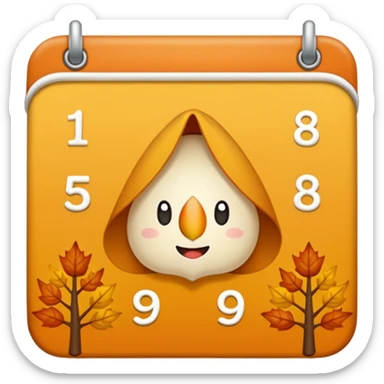 emoji del mese di novembre sticker