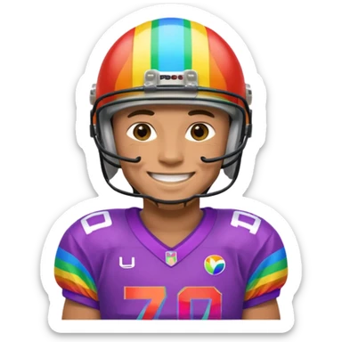 A LGBTQ football player more LGBTQ  sticker