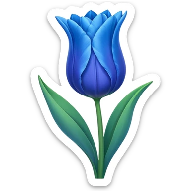 Tulipán azul sticker