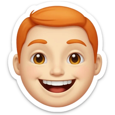 Crazy happy effect sticker