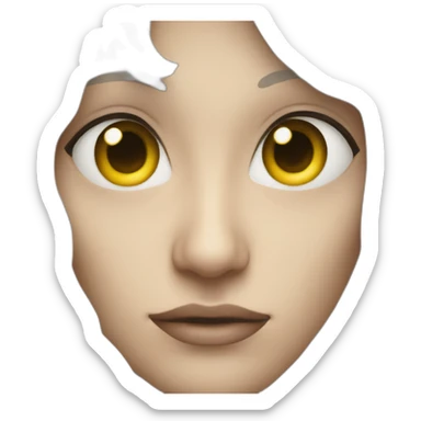 mysterious gaze sticker