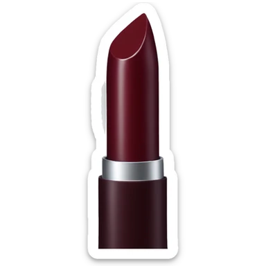 Dark red lipstick sticker