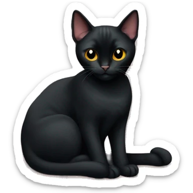 Bombay cat on a blanket sticker