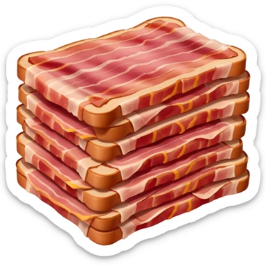 packaged bacon sticker